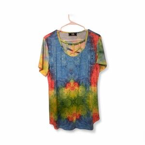 Colorful Tie-Dye Women's Top